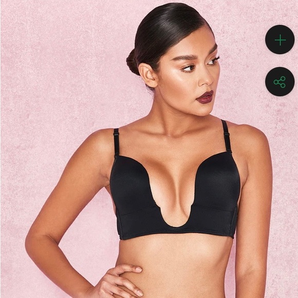 My Perfect Corset NY PLUNGE SELF ADHESIVE BRA, black, 34 C, NWT - Picture 2 of 2